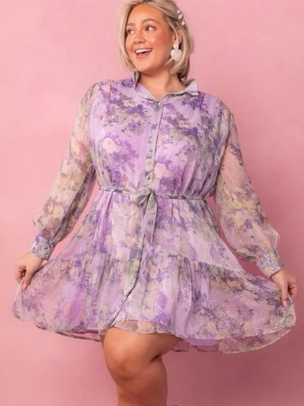 Ivy City Co Eleanor Rose Dress Purple I Medium